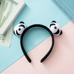 Vente chaude dessin animé Animal poupée chapeaux mignon dessin animé <span class=keywords><strong>Panda</strong></span> bandeau fête bandeau cheveux accessoires pour enfants - Product Image 4