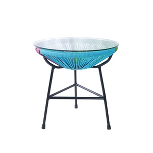 Stackable giải trí <span class=keywords><strong>3</strong></span> mảnh ban công Patio <span class=keywords><strong>wicker</strong></span> đồ nội thất nhôm ngoài trời Vườn mây acapulco Ghế bộ - Product Image 5