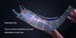 透明窓LEDスクリーンP4 5 8 10 16 20 30 40フィルムガラス壁に取り付け可能小売店およびエレベーター用 - Product Image 6