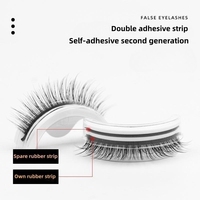 Faux cils de vison auto-adhésifs réutilisables sans résidus sur la peau Faux cils 3D sans colle Cils auto-adhésifs