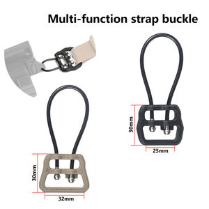 LAMBUL タクティカルギア ユニバーサルワイヤー Uループ スリングフック 接続ストラップ バックル 1インチ 1.25インチ 幅 スリング ハンティングアクセサリー - Product Image 1