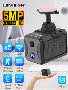 Mini caméra LS VISION Ubox à piles pour bébé, moniteur intérieur sans fil, vision nocturne, fonction de détection humaine à distance 4G - Product Image 3