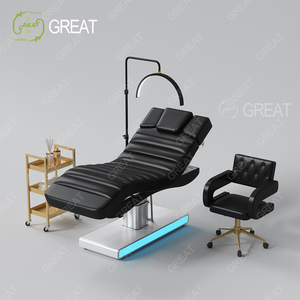 Lujosa mesa de masaje rosa con 3 motores, calefacción eléctrica, cama facial cosmética, nuevo diseño moderno, terapia de tratamiento, cama médica - Product Image 3