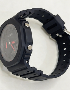 Reloj de Cuarzo de Lujo de Acero Inoxidable Dorado de Marca Original de Moda, Reloj de Hombre Impermeable con Doble Calendario Personalizado - Product Image 3