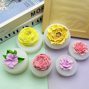 Molde <span class=keywords><strong>de</strong></span> Silicona para Pastel <span class=keywords><strong>con</strong></span> Forma <span class=keywords><strong>de</strong></span> Flor <span class=keywords><strong>de</strong></span> Peonía, Hibisco, Loto y Rosa, Resistente al Calor, Fácil Desmoldeo, para <span class=keywords><strong>Chocolate</strong></span> y Fondant - Product Image 2