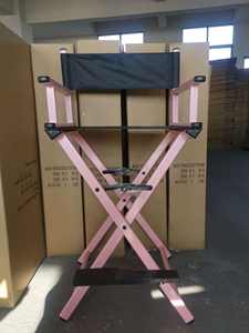 RG1688เก้าอี้อลูมิเนียมแบบพับได้พกพาออกแบบได้คุณภาพสูงสำหรับช่างแต่งหน้าเพื่อความงามแบบถอดออกได้ - Product Image 2