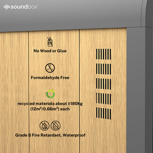 Soundbox <span class=keywords><strong>insonorisé</strong></span> <span class=keywords><strong>bureau</strong></span> Pod moderne 2 personnes boîte de réunion facile à installer bruit réduire les pods de <span class=keywords><strong>bureau</strong></span> - Product Image 6