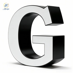 ป้ายไฟ LED ตัวอักษร 3 มิติ สแตนเลสหรูหรา พร้อมไฟส่องด้านหน้า ป้ายโลโก้ธุรกิจแบบกำหนดเอง ป้ายไฟ LED สำหรับป้ายร้านค้าภายนอกอาคาร - Product Image 4