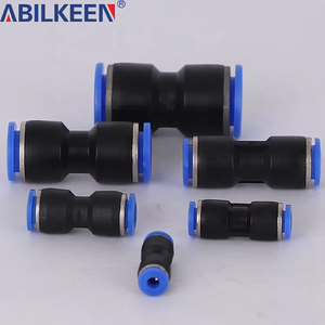 Raccord pneumatique ABILKEEN série PE, fabricant de pièces pneumatiques en plastique, connecteur rapide fileté pour tuyau d'air, raccord de tuyau - Product Image 4