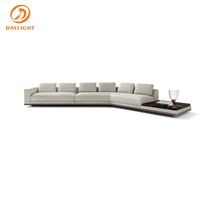 Set di Divani Modulari a 2 Posti in Bouclé, Componibile a L, Comodo, Grigio, Moderno per Soggiorno, Hotel, Villa - Product Image 6