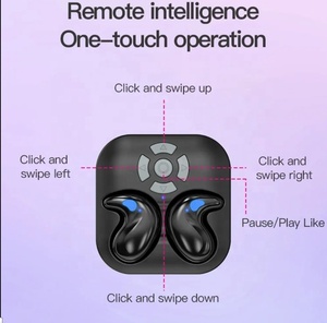 Casque de sommeil ergonomique écouteurs Blue Tooth 5.4 Super Mini dans l'oreille sans fil casque de sommeil avec bande <span class=keywords><strong>Si</strong></span> De Sleeper ultra-mince - Product Image 6