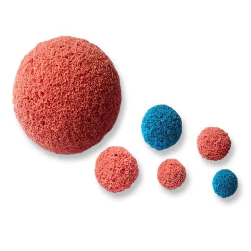 18mm sponge rubber cleaning ball for cleaning condenser tube with design temp 60deg C