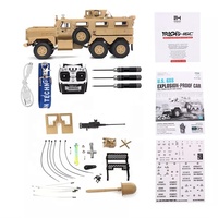 HengGuan trash HG P602 amélioré 1/12 6X6 Explosion camion militaire américain HG-P602 PRO 2.4G 6WD 16CH électrique RC modèle de voiture