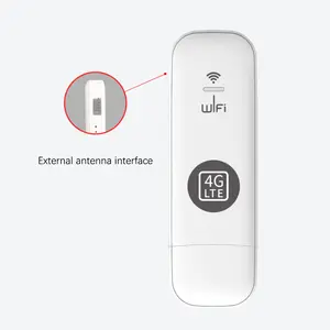 4G USB WiFi加密狗热卖带sim卡的便携式网络解锁无线口袋路由器移动USB U6调制解调器4G WiFi路由器