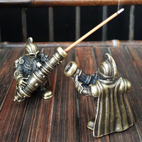 Vente en gros porte-bâton d'encens artilleur bureau ornement en métal porte-encens portable décoration intérieure souvenirs cadeaux