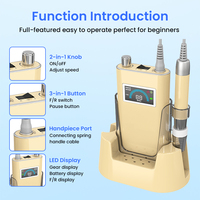 Machine à manucure électrique portable personnalisée, machine à retirer le gel, polisseuse à ongles en acrylique rechargeable, perceuse à ongles professionnelle 35000 tr/min