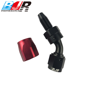 BJR Racing Car Parts Extrémité de tuyau à 45 degrés Raccord pivotant mâle AN6 - Product Image 3