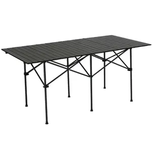 Mesa Plegable High quality outdoor portable aluminum folding camping picnic beach table