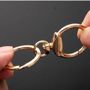 Đánh bóng thép không gỉ Carabiner <span class=keywords><strong>Keychain</strong></span> phụ kiện mùa xuân kim loại keyrings với vòng cho túi đặc biệt các bộ phận & phụ kiện - Product Image 6