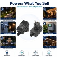 Adaptateur secteur étanche IP44 12V 2A AC DC, prise EU, alimentation murale 24W pour bande LED, éclairage extérieur