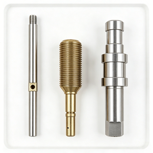 Factory OEM Non Standard Turning Parts Brass Locating Shaft Stainless <b>Step</b> Guide Pin Manual Adjustment Thumb Screw - Product Image 3