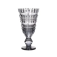Vase en verre de cristal européen vintage de luxe, grand modèle, brillant, décoratif, pour salon, roses hydroponiques, arrangement floral