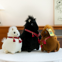 Gros cheval créatif en peluche mignon cheval debout jouet en peluche doux enfants cloche coloré cheval en peluche jouet
