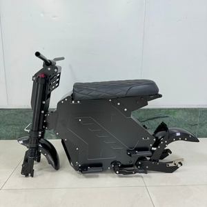 Estructura de patinete eléctrico de aleación de aluminio M5 de 13 y 14 pulgadas para Dropshipping, tamaño abierto 158mm, con asiento y amortiguador hidráulico - Product Image 2