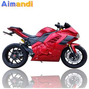 Скорость 160 км/ч 8000 Вт двигатель высокой мощности одиночный электрический мотоцикл 72 В напряжение 120A литиевая батарея с ABS Brembo тормоз - Product Image 2