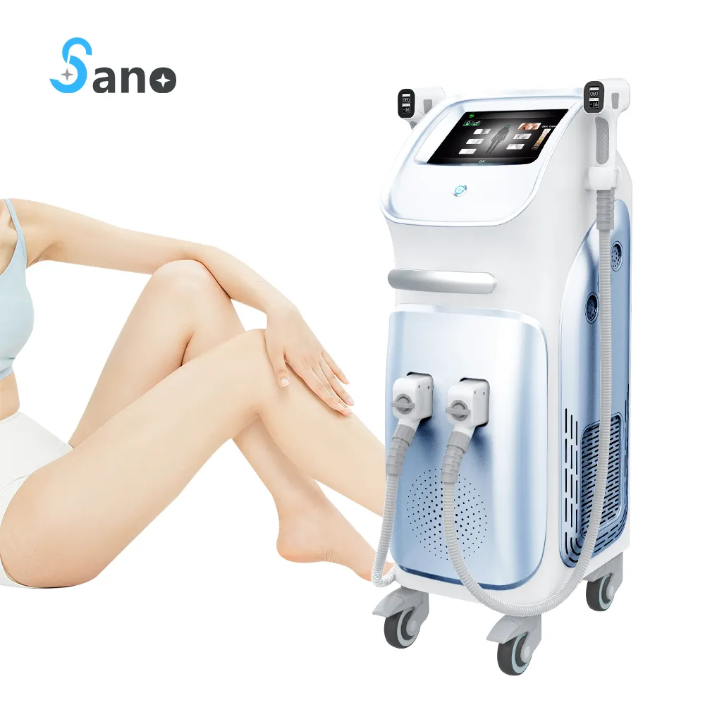 High power dual handle 808nm diode laser 808nm Diode Laser Hair Removal Machine Low Price For Sale double handle