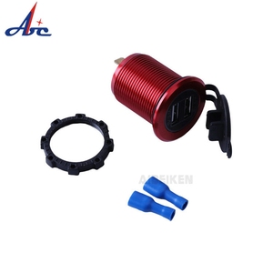 12V <span class=keywords><strong>USB</strong></span> Outlet 3.0 kép <span class=keywords><strong>USB</strong></span> ổ cắm điện DIY xe sạc ổ cắm với cảm ứng chuyển đổi thông minh 12V 24V sạc nhanh không thấm nước - Product Image 6