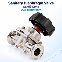 Vanne à diaphragme manuelle à 2 voies, haute température, OEM ODM 601 602 312 673