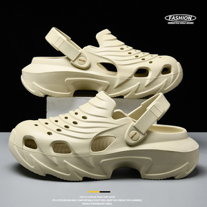 Claquettes EVA à semelle épaisse pour homme Guru, plateforme de 5 cm, plage, été, antidérapantes, respirantes, à bout fermé - Product Image 5