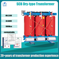Transformateur sec 1600 kVA 22 kV 0,4 kV Triphasé 50 Hz 60 Hz Norme IEC Refroidi par air Bobinage en cuivre Distribution d'énergie
