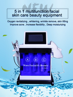 Máquina de Burbujas Negra Multifuncional 10 en 1, Hidroterapia, Peeling, Cuidado de la Piel para Salones de Belleza
