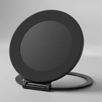 Support magnétique de bureau personnalisé OEM/ODM avec logo, pour téléphone, avec anneau de suspension, aimant ultra-fin puissant, pliable et rotatif