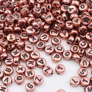 Bán Buôn 100Pcs 4*7Mm Acrylic Phẳng Vòng Bảng Chữ Cái Thư Hạt Cho Trẻ Em DIY Thủ Công Mỹ Nghệ - Product Image 6