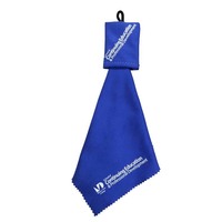 Ranguo Customizable Square Microfiber Cleaning Cloth Keychain Eco-Friendly Reusable Folds Compact for Glasses Screens