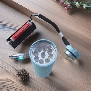 9Led Mini <b>Flashlight</b> Aluminum Alloy Cylindrical <b>Led</b> Light For Hiking Camping Daily Use With AAA Batteries - Product Image 2