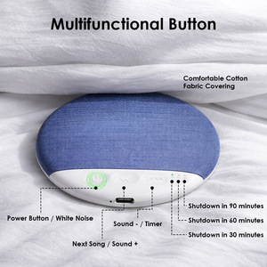 Altavoz de Almohada con Ruido Blanco y Temporizador, Altavoz para Debajo de la Almohada, Escucha Nocturna Confortable para Música de Hora de Dormir y Meditación - Product Image 6