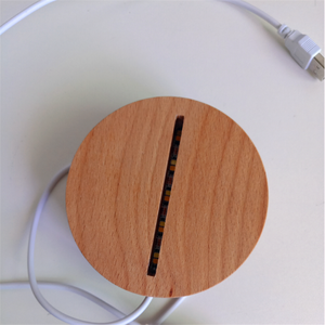 Lampe de nuit colorée à Led en forme de poisson banane, avec télécommande 3D, pour bureau, en acrylique, en bois - Product Image 4