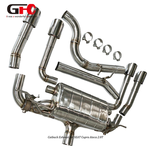 Sistema de Escape Personalizado para Automóviles de Alto Rendimiento, 304SS Catback para Seat Cupra Ateca 2.0T 2016-2024, Silenciador Único - Product Image 5