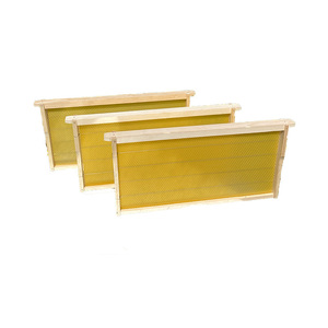 Nouvelles cadres de ruche en bois avec feuille de fondation en cire d'abeille pour l'élevage apicole, garantie de 2 ans - Product Image 1