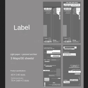 30 tờ mỗi gói ghi chú cuốn sách nhãn Một Số Điều một số cảm xúc loạt ngược màu Cẩm Nang Vật liệu - Product Image 6