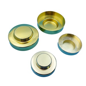 Custom <b>Metal</b> Bottle Caps Zinc Alloy Gold Plated Round Lids For Cosmetics Durable <b>Packaging</b> Accessories - Product Image 5