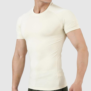 High Quality Custom Made <b>Men</b> <b>Compression</b> <b>Shirts</b> <b>for</b> Gym & Fitness Spandex/Polyester Quick Dry & Breathable - Product Image 3