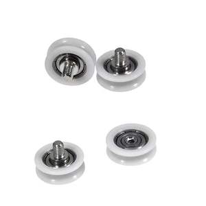 Roue de poulie à roulement revêtue de plastique à rainure en U 3x12x5 4x14x5 5x21x6 5x25x7 6x20x8.5 avec vis M4 <span class=keywords><strong>M6</strong></span> - Product Image 5