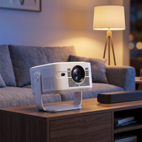 Projecteur LCD intelligent portable JUNUO HY450max 1080P 800 Lumens 2G 32 Go de stockage WiFi6 pour entreprise, éducation et home cinéma Android 14