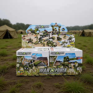 Warfighter <b>Building</b> <b>Blocks</b> 8 in 1 Military Vehicle Set ABS Plastic Construction Toy for Kids Age 6 Plus - Product Image 3