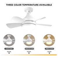 Ventilateurs de plafond avec lumières et télécommande, Ventilateur de plafond encastré, Ventilateur LED à lame intelligente moderne